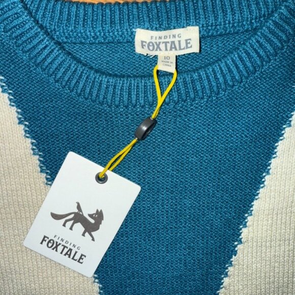 Finding Foxtale Kids Sweater Teal Blue Cool to be Kind Graphic Size 10 Sun NWT - Picture 3 of 6